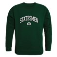 thumbnail image 1 of W Republic 541-289-FOR-03 Delta State University Chandail en Molleton Ras du Cou pour Hommes Campus, Blanc Forêt - Large, 1 of 1