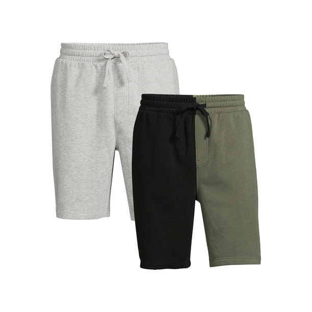 No Boundaries Men's Jogger Shorts, 2Pack