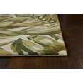 thumbnail image 2 of 3'x5' Green Hand Tufted Oversized Tropical Leaves Indoor Area Rug, 2 of 4