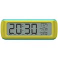 thumbnail image 1 of Despertador digital a pilas para dormitorio, despertador LCD de mesita de noche con función de repetición, despertador digital amarillo, 1 of 5