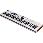 لوحة مفاتيح Arturia KeyLab Essential Mk3 ذات 61 مفتاحًا ووحدة تحكم USB MIDI، باللون الأبيض