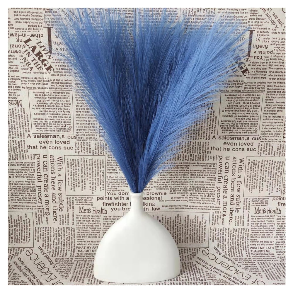 Pampas Grass Decor Fluffy Artificial Fake Plants Silk Cloth Plumes ...