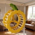 thumbnail image 4 of Parrot Exercise Wheel And Steering Interactive Bird Activity Center With Chewable Wooden For Conures Budgies 1pc, 4 of 4