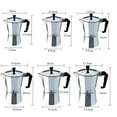 thumbnail image 5 of Coffee Maker Aluminum Mocha Espresso Percolator Pot Coffee Maker Moka Pot, 5 of 5