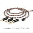 thumbnail image 2 of Cable de auricular Reemplazo de cobre OFC de cobre plateado para TRN MT1 MAX TA4 Wdftyju, 2 of 9