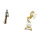thumbnail image 5 of Figura de mujer tribal africana a caballo, estatua moderna, colección de esculturas decorativas ligeras para dormitorio o sala de estar., 5 of 8