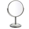thumbnail image 1 of Bathroom Vanity Double Sided Freestanding Pedestal Makeup And Shaving Mirror Regular View And 3x Magnification, 1 of 1