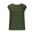 thumbnail image 3 of Ladies Tops V Neck T-Shirts for Women Womens Shirts Short Sleeve Sale Items Today, 3 of 5