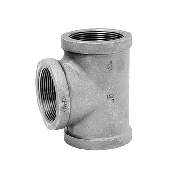 Hierro maleable Tee Anvil de 1-1/2 pulgadas FPT X 1-1/2 pulgadas FPT X 1-1/2 pulgadas