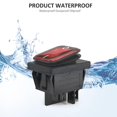 thumbnail image 3 of DIYhz 2 uds AC 16A 250V/125V 2 posiciones ON/OFF interruptor basculante impermeable para barco con luz indicadora roja, 3 of 5