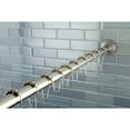 thumbnail image 3 of Kingston Brass SRK608 Americana 72" Adjustable Stainless Steel Shower Curtain Rod with Ring Combo, Brushed Nickel, 3 of 4