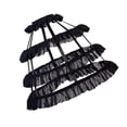 thumbnail image 1 of Enagua para mujer Strade Fareast Limited falda de volantes en capas color negro, 1 of 8