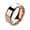 Rose Gold, variant on Men's Wedding Band 6mm Brushed Matte Black Titanium Stainless Steel Ring Classic Plain His Simple Ring