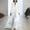 #224-White, variant on Haivin Women's Summer Striped Print Elegant Long Dress,Mid-Sleeve V-Neck Dress