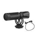 thumbnail image 1 of Mini Microphone Cardioid Condenser Mic with Shock Mount Windscreen 3.5mm TRS Plug for DSLR Camera Vlog Live Streaming Video Recording, 1 of 9