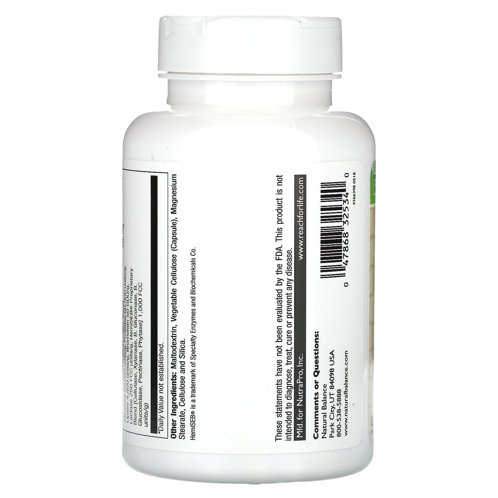 Natural Balance Fast Food Enzymes - 90 VegCaps