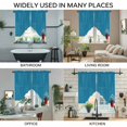 thumbnail image 3 of Blue Daisy Vase Swag Curtains for Kitchen/Bedroom/Living Room, Spring Floral Modern Art Scalloped Curtains 63 Inch Long, Rod Pocket Window Swag Topper Curtains Valances 2 Panels Set 36"x63", 3 of 8