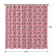 thumbnail image 5 of Pink Christmas Santa and Tree Pattern Shower Curtain 72"x72" ,Bathroom Decorative Shower Curtains Set with 12 Hooks,Modern Waterproof Washable Shower Curtain, 5 of 6