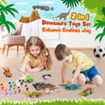 thumbnail image 3 of Kits de pintura 2 en 1 de Dinosaur Toys Faentwc con carritos retráctiles, 3 of 7