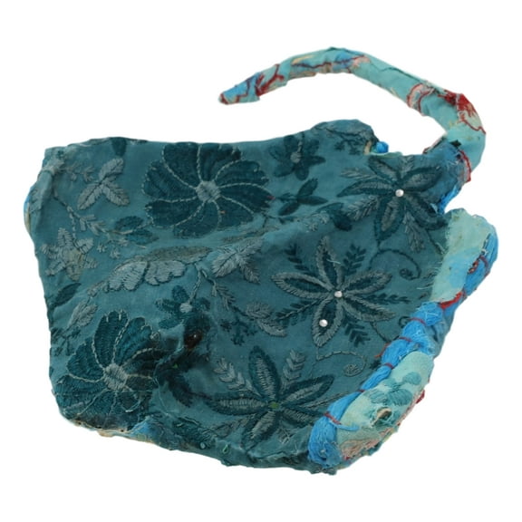 Marine Sea Ray Stingray Hand Crafted Paper Mache Colorful Sari Fabric Figurine