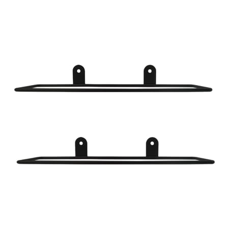 TISHITA 2 Pieces Wall Mount Wine Rack Wine Display Shelf for Wall Wine Rack Wall Mounted Storage Racks Organizer in Space Saving Metal Form Suitable for Kitchen Bar Home Decor