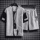 thumbnail image 5 of Conjuntos de camisetas y pantalones cortos para hombre, trajes deportivos con estampado gráfico, ropa de trabajo, conjunto de pantalones cortos para hombre con diseño de gofre, conjunto de 2 piezas, m, 5 of 5