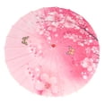 thumbnail image 2 of de danza clásica para mujer, sombrilla de papel al óleo oriental para fiesta de disfraces Rosa, 2 of 8