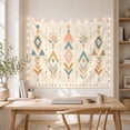 thumbnail image 5 of Symmetrical Geometric Art Set Against an Off-White Background, Serene Boho for Home Decor Enthusiasts, Abstract Wall Art Housewarming Gift Tapestry Wall Hanging for Living Room and Bedroom, 5 of 7