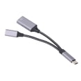 thumbnail image 1 of Cable de cable de co otg tipo, Cargación ráspida usb c otg divisor disipación de calor rápido anti interferencia para la tableta del teléfono de la computadora, 1 of 7