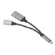 thumbnail image 1 of Divisor USB C OTG, Transmisión Estable Cable OTG Tipo C De aleación De Aluminio Carga Rápida Para Computadora Teléfono Tableta, 1 of 7