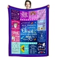 thumbnail image 2 of Christian Gifts for Women, Bible Verse Blanket Inspirational Jesus Prayer Blankets and Throws Religious Scripture Faith Healing Get Well Blanket for Mom Men Gifts 50"X40", 2 of 6