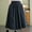 Skirts for women-Dark Blue, variant on Homenesgenics Skirt for Women under $5.00 Womens Pleated Gauze Knee Length Skirt Adult Dancing Skirt Blue XL