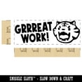 thumbnail image 2 of Grrreat Work Tiger Teacher Student School Self-Inking Rubber Stamp Ink Stamper - Brown Ink - Large 2-3/4 Inch, 2 of 7
