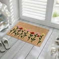 thumbnail image 3 of Qocolhg Summer Holiday Floor Door mat, Welcome Doormat with Non-Slip Backing for Indoor and Outdoor, 16 x 24inch Front Door Welcome Mat Floral Doormat for Home Entrance, Outside Entry, Yard, Floor, 3 of 6