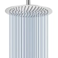 thumbnail image 1 of Rain Shower Head, 10 Inch Round High Pressure Shower Head, 304 Stainless Steel Luxury Modern Chrome Look, Universal Wall and Ceiling Mount, 1 of 4