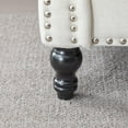 thumbnail image 5 of Nailhead Trim Living Room Sofa with Rolled arms, Linen-Textured Upholstery, Pocket-Spring seat Cushions, Supportive Coil core, Plush Back Pillows, Solid Wood and Iron Frame (Couch), 5 of 9