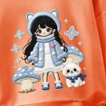 thumbnail image 5 of 5-6T Boys Girl Clothes Set Crewneck Sweatshirt Long Sleeve Tops + Jogger Pants Fall Winter Outfits 3T 4T 5T 6T 7T 8T 9T 10T Kids Orange Outfits, 5 of 7