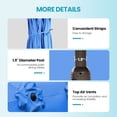 thumbnail image 5 of Aoodor 15ft Large Patio Umbrella with Base Stand, Outdoor Double-Sided Rectangle Umbrella - Blue, 5 of 9