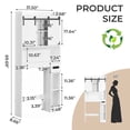 thumbnail image 6 of Ktaxon Farmhouse Over the Toilet Bathroom Storage Cabinet Space Saver, Washed White, 6 of 15