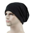thumbnail image 6 of Knitted Hat Striped Baggy Slouchy Thin Breathable Windproof Solid Color Spring Autumn Women Men Beanie Skull Ca, 6 of 7