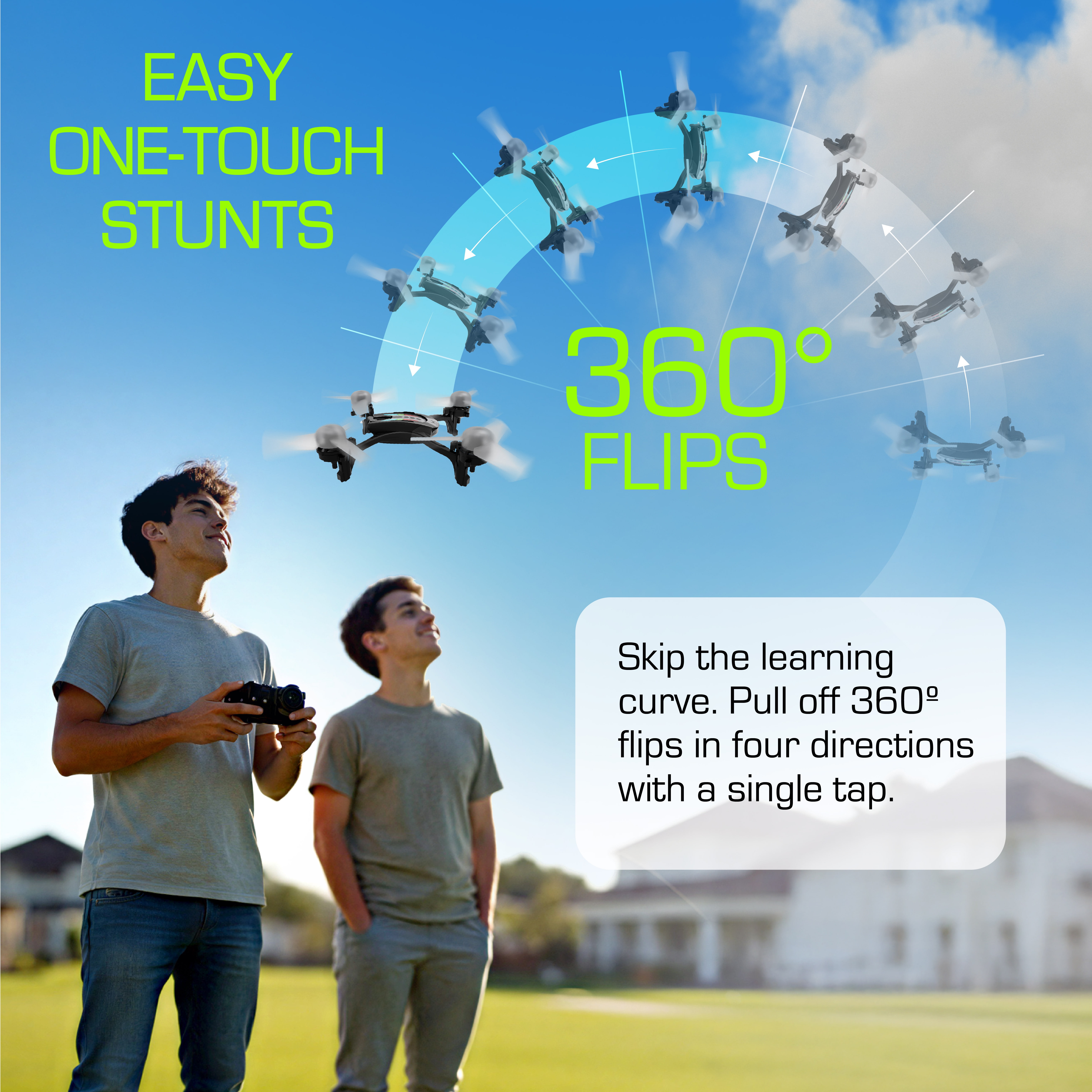 Sky Viper Nova drone rechargeable LiPo battery and transmitter