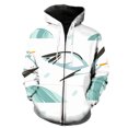 thumbnail image 1 of Sudadera con capucha y cremallera para hombre, diseño abstracto de ojos de tigre, estilo hip hop, manga larga, talla grande, informal, con capucha, unisex, estilo Harajuku, 1 of 6