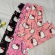 thumbnail image 2 of Pantalones para caminar pijamas de dibujos animados para mujer verano fino suelto nuevo estilo hogar casual verano pantalones con aire acondicionado se pueden usar afuera, 2 of 5