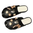 thumbnail image 3 of Pantuflas de PVC para mujer de verano, cómodas, con puntera redonda y forro ultra suave, color negro, talla 36-37, 3 of 8