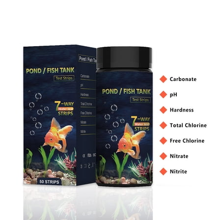 50Pcs 7in1 Aquarium Water Quality Testing Paper Fish Tank Pond Aquarium Water Analysis Supplies Water Quality Testing Paper