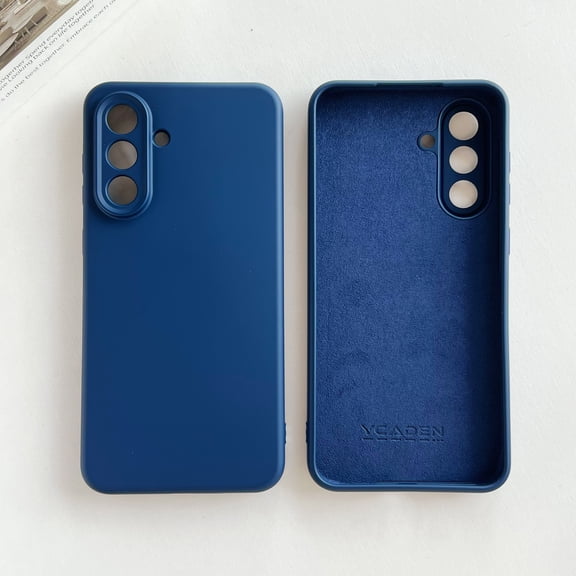 for Samsung Galaxy S26 Case, Slim Liquid Silicone Full Covered Soft TPU Gel Rubber Shockproof Protective Cover with Anti-Scratch Microfiber Lining for Samsung Galaxy S26, Darkblue