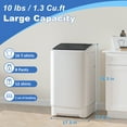 thumbnail image 5 of BackID Portable Full Automatic Washing Machine,1.3 Cu. Ft Washer and Spinner Combo with 8 Cycles, Large Capacity Compact Laundry Washer Spin Dryer for Apartment RV Dorm, 5 of 7