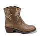 thumbnail image 2 of BOTINES COQUETA NIÑA DE PIEL COLOR BRONCE MIRTA CON DISEÑO WESTERN, 2 of 6