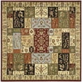 thumbnail image 4 of SAFAVIEH Lyndhurst Edith Traditional Floral Area Rug, Multi/Ivory, 6' x 6' Square, 4 of 9