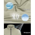 thumbnail image 3 of Little Donkey Andy Women's Lightweight Windbreaker Jacket Breathable Windproof Spring Fall Summer Jacket Hiking Running Golf UPF50+ khaki L, 3 of 7
